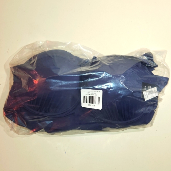 ❤️NWT VINTAGE TORRID SWIM TOP PEPLUM UNDERWIRE LIGHTLY LINED TANKINI Cup (D/DD) - Picture 3 of 14